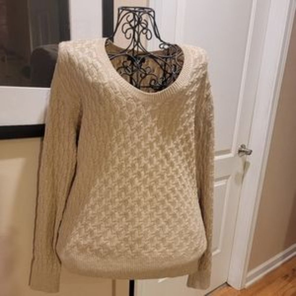 Land's End Gold Sweater